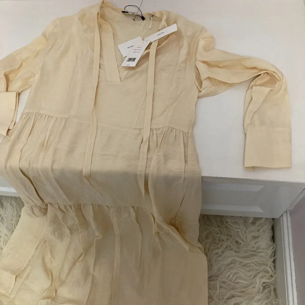 VINCE Mock Neck Midi Length Dress - Picture 6 of 14